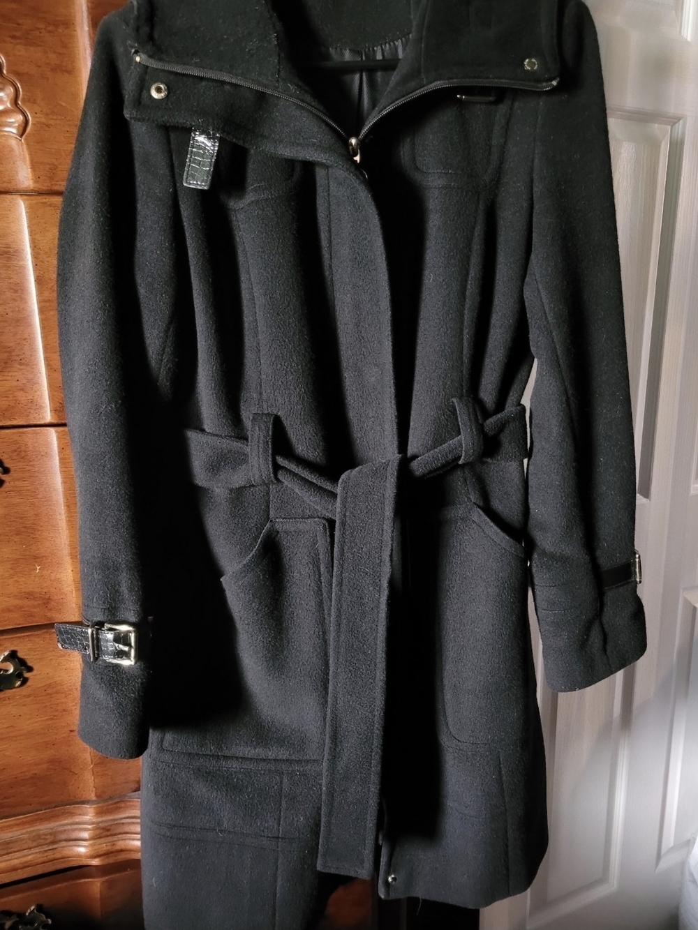 Calvin Klein (Women's S) Belted Coat